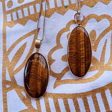 Colar olho de tigre - Raja Pura - Loja online de vestuário étnico