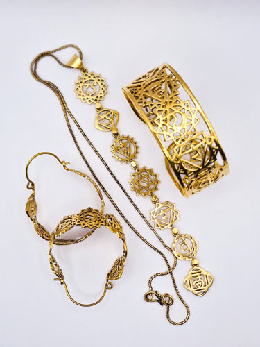 Conjunto Chakras Dourado 01 - Raja Pura - Loja online de vestuário étnico