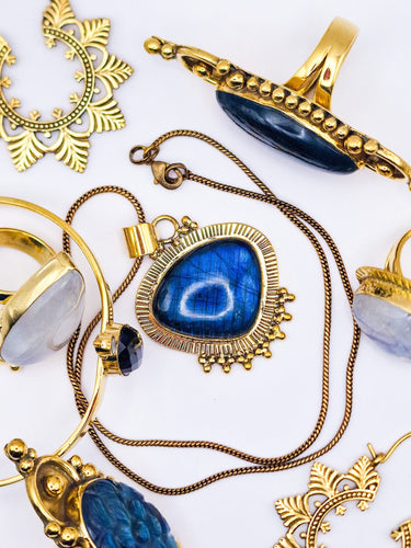 Conjunto Labradorite - Raja Pura - Loja online de vestuário étnico