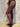 Leggings Mati yoga algodão castanho screen print artesanal lótus sol olho místico Raja Pura - vista de lado
