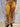 Leggings Mati yoga algodão amarelo mostarda screen print artesanal lótus sol olho místico Raja Pura - vista de frente