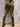 Leggings Mati yoga algodão verde screen print artesanal lótus sol olho místico Raja Pura - vista de costas