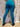 Leggings Mati yoga algodão azul screen print artesanal lótus sol olho místico Raja Pura - vista de costas
