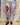 Leggings Mati tie-dye artesanal algodão viscose tie dye branco e roxo Raja Pura. vista de frente