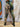 Leggings Mati tie-dye artesanal algodão viscose tie dye verde e azul Raja Pura. vista de costas