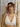 Top Boondi yoga halter viscose algodão branco nó central pendente dourado Raja Pura - vista de frente