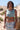 Top Seva crop étnico algodão musselina verde água laço ajustável Raja Pura - vista retrato frente