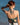 Top Vega crop halter seda sari reciclado turquesa padrão geométrico tribal reflexos metálicos azul roxo Raja Pura - vista retrato costas