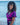 Top Vera crop seda sari reciclado vermelho paisley roxo mangas babados decote wrap laço cintura Raja Pura - vista retrato lado