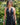 Vestido Agni maxi étnico preto algodão natural contas douradas Raja Pura - vista retrato frente