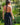 Vestido Agni maxi étnico preto algodão natural contas douradas Raja Pura - vista retrato costas