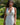 Vestido Ananda maxi étnico algodão musselina branco bordado tribal Raja Pura - vista retrato frente