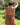 Vestido Ananda maxi étnico algodão musselina castanho tribal Raja Pura - vista retrato costas