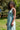 Vestido Ananda maxi étnico algodão musselina menta tribal Raja Pura - vista retrato 3/4