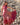 Vestido Gulabi maxi seda sari reciclado rosa paisley gola franzida babados volume dramático Raja Pura - vista corpo inteiro frente