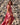 Vestido Gulabi maxi seda sari reciclado rosa paisley gola franzida babados volume dramático Raja Pura - vista corpo inteiro lado