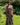 Vestido Kali maxi étnico seda padrão tribal mandala tons de castanho decote halter Raja Pura - vista corpo inteiro frente