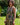 Vestido Kali maxi étnico seda padrão tribal mandala tons de castanho decote halter Raja Pura - vista retrato lado 3/4