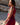 Vestido Prana maxi seda sari reciclado bordô, bege e preto padrão floral fenda lateral borlas Raja Pura - vista retrato lado costas