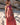 Vestido Prana maxi seda sari reciclado rosa padrão floral fenda lateral borlas Raja Pura - vista corpo inteiro frente