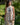 Vestido Priya maxi étnico padrão tropical algodão gola enrolada Raja Pura - vista retrato frente