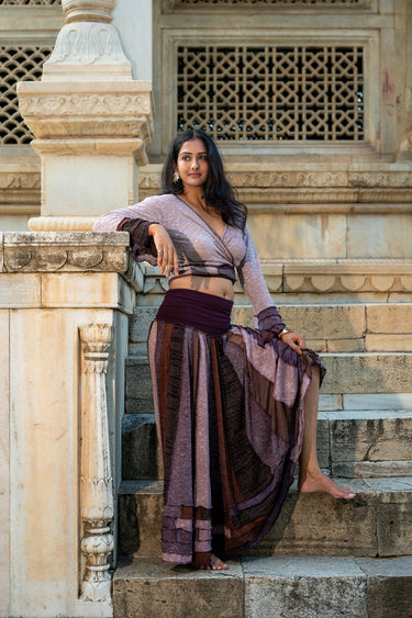 Saia Mandala Roxo 04 - Raja Pura - Loja online de vestuário étnico