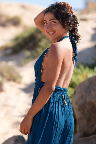 Vestido Agni azul - Raja Pura - Loja online de vestuário étnico