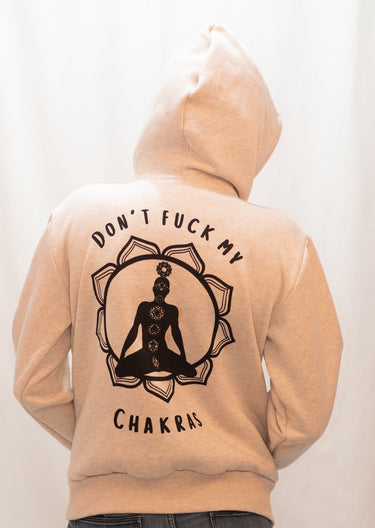 Camisola "Don't f*ck my chakras" Bege - Raja Pura - Loja online de vestuário étnico