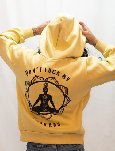 Camisola "Don't f*ck my chakras" Amarelo - Raja Pura - Loja online de vestuário étnico