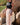 Calças Agra branca étnicas algodão, com block print e cintura elástica Raja Pura - vista corpo inteiro lado