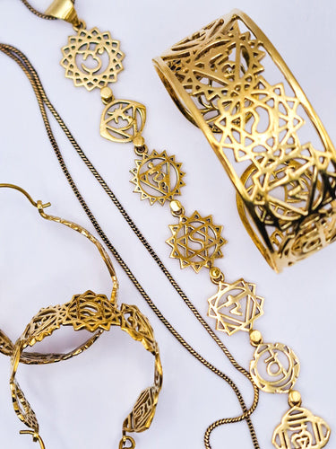 Conjunto Chakras Dourado 01 - Raja Pura - Loja online de vestuário étnico