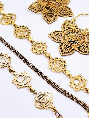 Conjunto Chakras Dourado 03 - Raja Pura - Loja online de vestuário étnico