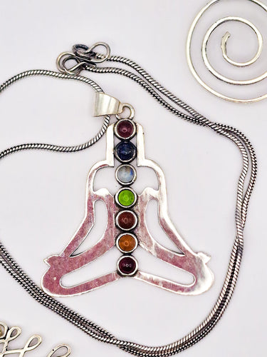Conjunto Chakras Prateado 02 - Raja Pura - Loja online de vestuário étnico