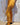 Leggings Mati yoga algodão amarelo mostarda screen print artesanal lótus sol olho místico Raja Pura - vista de lado