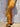 Leggings Mati yoga algodão amarelo mostarda screen print artesanal lótus sol olho místico Raja Pura - vista de lado