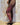 Leggings Mati yoga algodão castanho screen print artesanal lótus sol olho místico Raja Pura - vista de lado