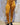 Leggings Mati yoga algodão amarelo mostarda screen print artesanal lótus sol olho místico Raja Pura - vista de frente