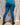 Leggings Mati yoga algodão azul screen print artesanal lótus sol olho místico Raja Pura - vista de costas