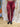Leggings Mati yoga algodão vermelho screen print artesanal lótus sol olho místico Raja Pura - vista de frente