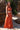 Saia Inca maxi étnica algodão terracota block print tribal wrap Raja Pura vista lado