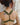 Top Boondi yoga halter viscose algodão verde nó central pendente dourado Raja Pura - vista de costas