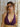 Top Boondi yoga halter viscose algodão roxo nó central pendente dourado Raja Pura - vista de frente