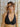 Top Boondi yoga halter viscose algodão preto nó central pendente dourado Raja Pura - vista de frente
