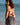Top Vega crop halter seda sari reciclado bege padrão geométrico tribal reflexos metálicos prata Raja Pura - vista retrato costas