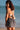 Top Vega crop halter seda sari reciclado bege padrão geométrico tribal reflexos metálicos prata Raja Pura - vista retrato costas
