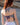 Top Vega crop halter seda sari reciclado roxo e menta padrão geométrico tribal reflexos metálicos prata Raja Pura - vista retrato costas