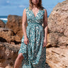 Vestido Jasmin 02 maxi étnico seda sari reciclado bolsos vista frente Raja Pura