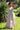 Vestido Ananda maxi étnico algodão musselina bege  tribal Raja Pura - vista corpo inteiro frente