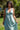 Vestido Ananda maxi étnico algodão musselina menta tribal Raja Pura - vista retrato frente