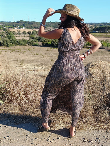 Vestido Anatólia 02 detalhe tecido seda sari reciclado padrão único Raja Pura